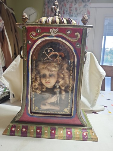 Ooak vintage doll head mixed - ooak,