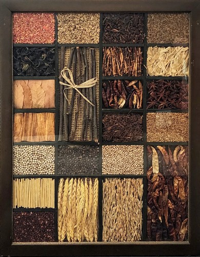 Dried spices shadowbox - dried,