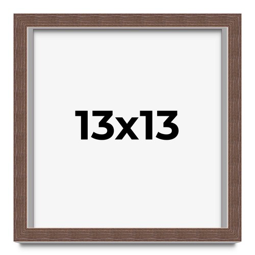 13x13 shadow box frame brown - shadow, |