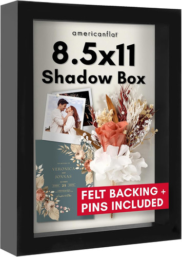 5x11 shadow box - 8.5x11, frame